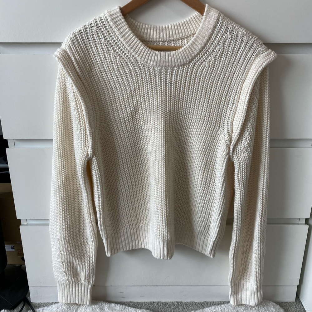 Abercrombie & Fitch Cream Chunky Knit Sweater